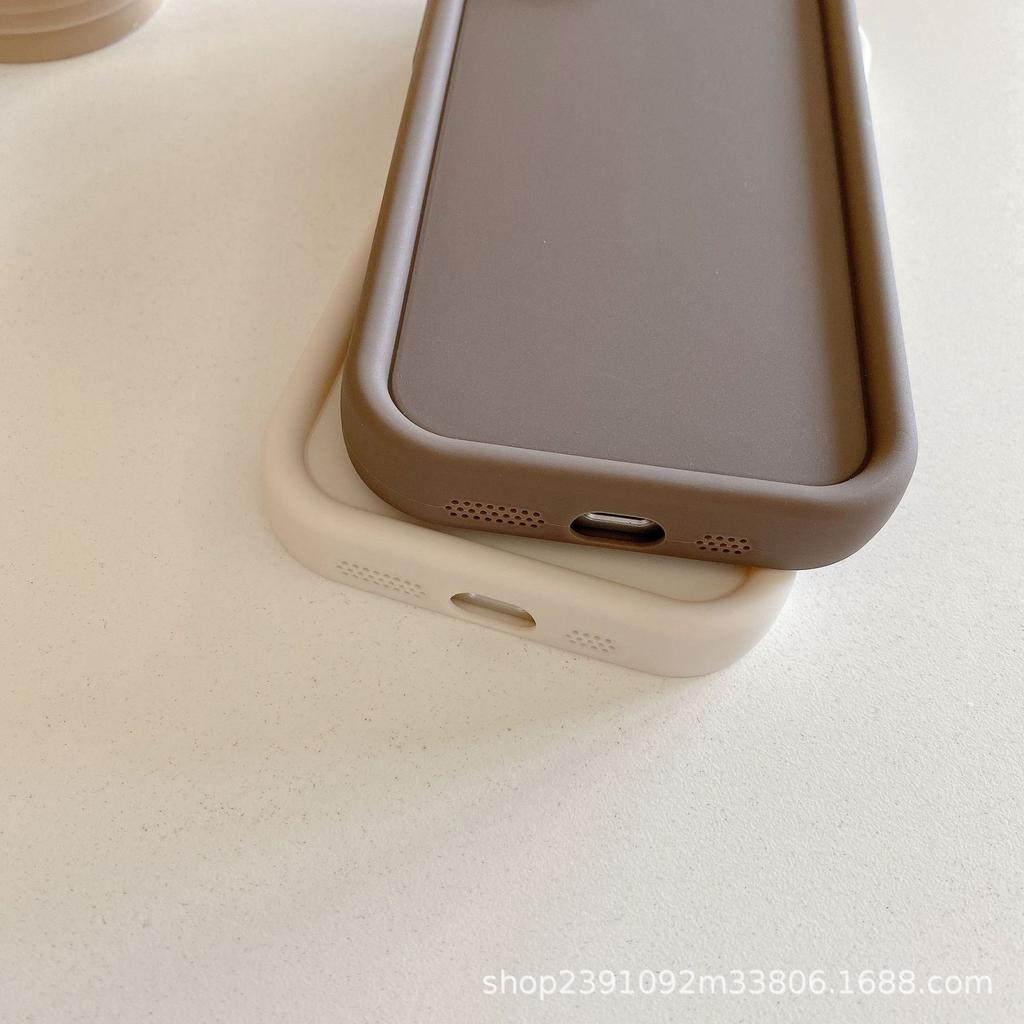 Para IPhone 17 Cor Sólida Escada Olho do Céu Capa de Telefone IP16 para Apple 15 Capa de Telefone Areia Diamantada