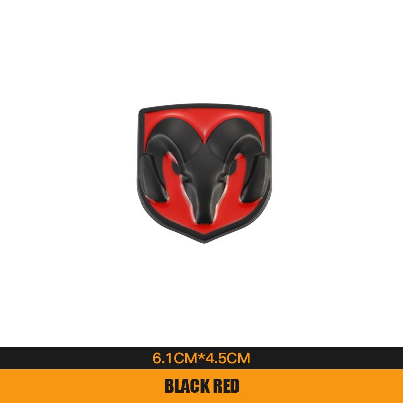 3D Metal Car Sticker Ram's Head Badge Accessories Decorative For Dodge Ram Caliber 1500 Caliber Challenger Charger T888