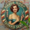 Round Retro Barbershop Metal Wall Art Sign, Vintage Decor for Home Bedroom Garden, Durable Metal Material Easy Installation