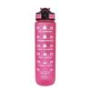 1000ml Motivational Sports Water Bottle Straw Bottle Leakproof Gradient Time Marker Drinkware for Gym Outdoor