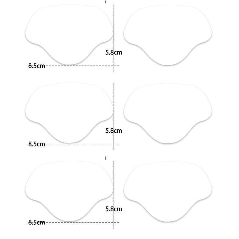 

Спортивне взуття Ремонт Наклейки Замшевий Захисник Каблука Протизношувальні Ремонтні Отвори Самоклеючі Нашивки Устілки Pad Догляд За Ногами Вставка 6pcs білий