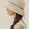 Marchen Edge Color Ribbon Bucket Hat_3color