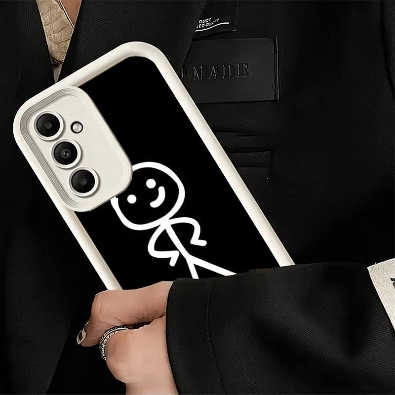 Phone Case for Samsung Galaxy A17 A16 A15 A14 A13 Funny Stickman Matchman A56 A36 A26 A55 A35 A25 A54 A34 A24 A53 A33 A23 A07 A0