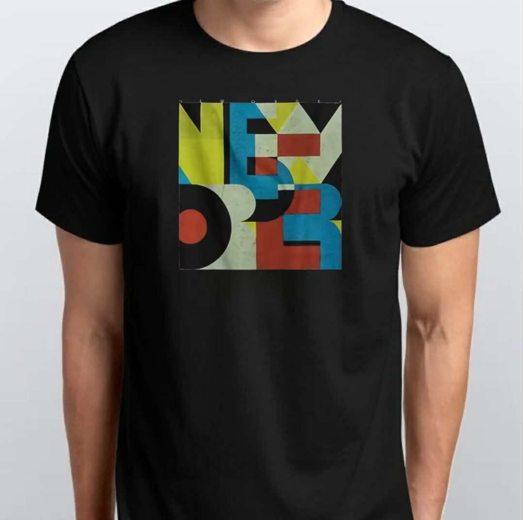 New Order Rock Band Retro Graphic T-SHIRT Black L