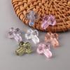 Transparent Crystal Cross Beads for DIY Bracelets & Necklaces