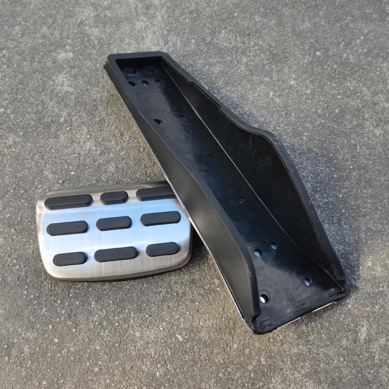 For Hyundai Santa Cruz Accelerator Brake Pedal Non-Drilling Cover Footrest Pad Car Stainless Steel Accessories