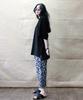 Deumakeu Original Paisley Straight Baggy Fit Pants Black