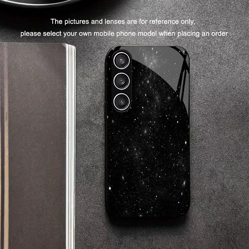 Stars Protective Exquisite High-end PhoneCase Glass TPU PhoneCase for Samsung Galaxy S26 S25 S24 S23 S22 S21 FE,Ultra,Plus
