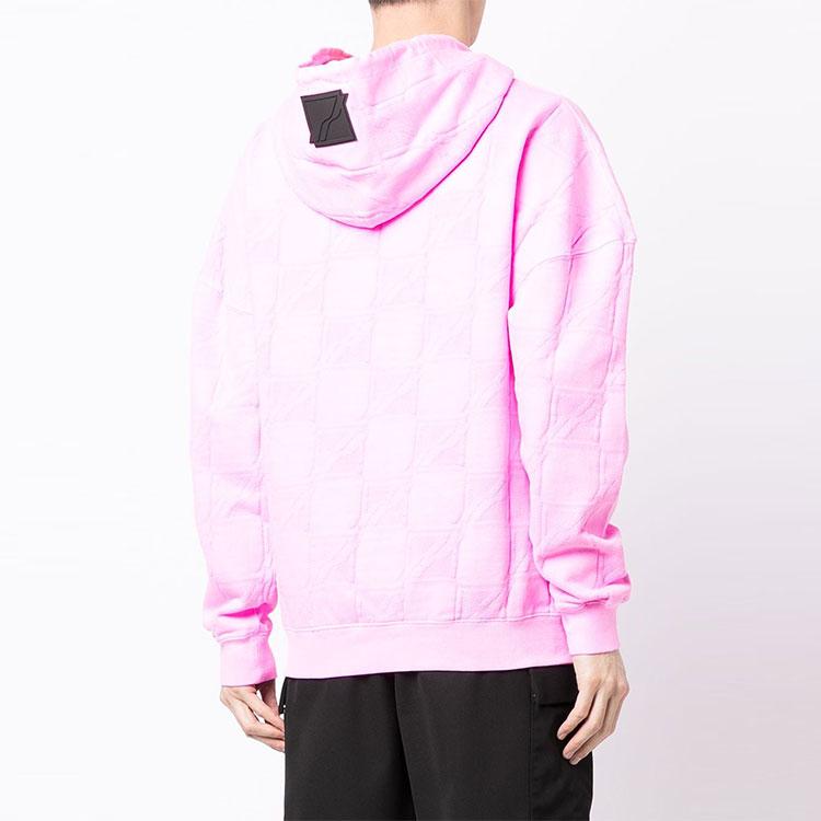 We11done Logo All Over Print Pullover Sweatshirt Unisex sweatshirt Pink WD-TH3-21-581-U-PK