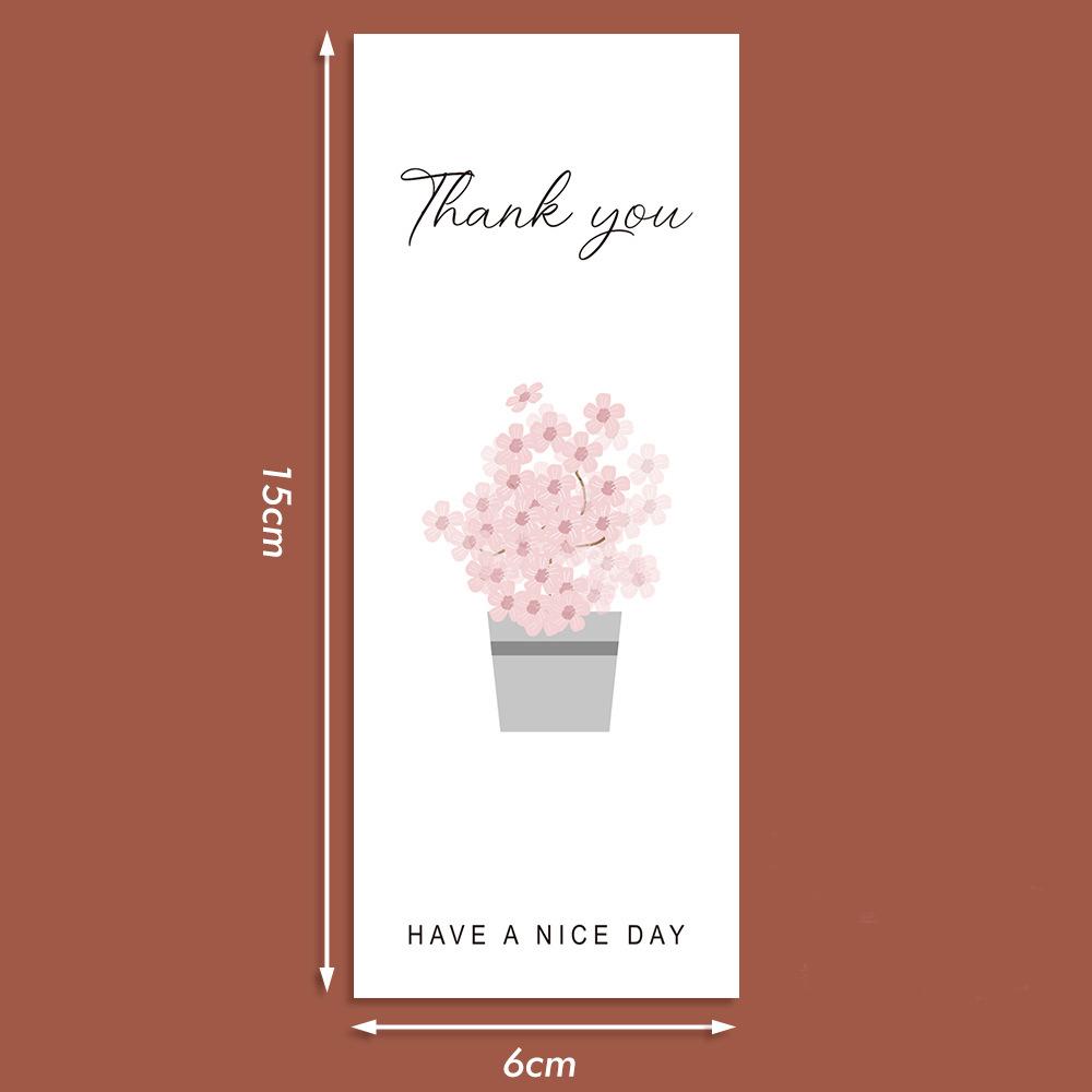 50Pcsroll Thank You Stickers Small Business Commodity Packaging Decoration Sealing Stickers Personalized Package Label