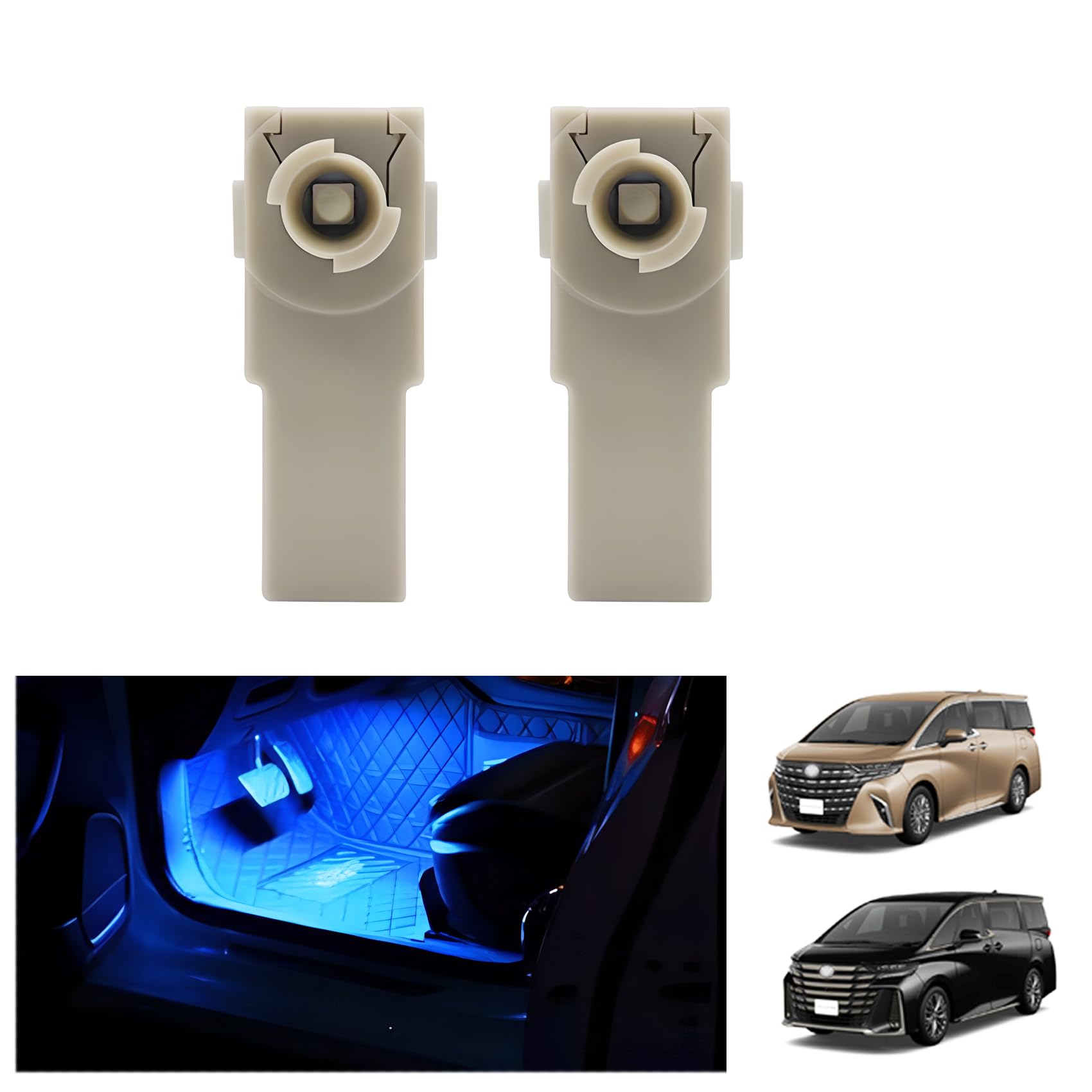Светодиодные лампы для салона Toyota 40 Синие огни/Для ног Серия Alphard/Vellfire, (2-Pack) [Использовал]