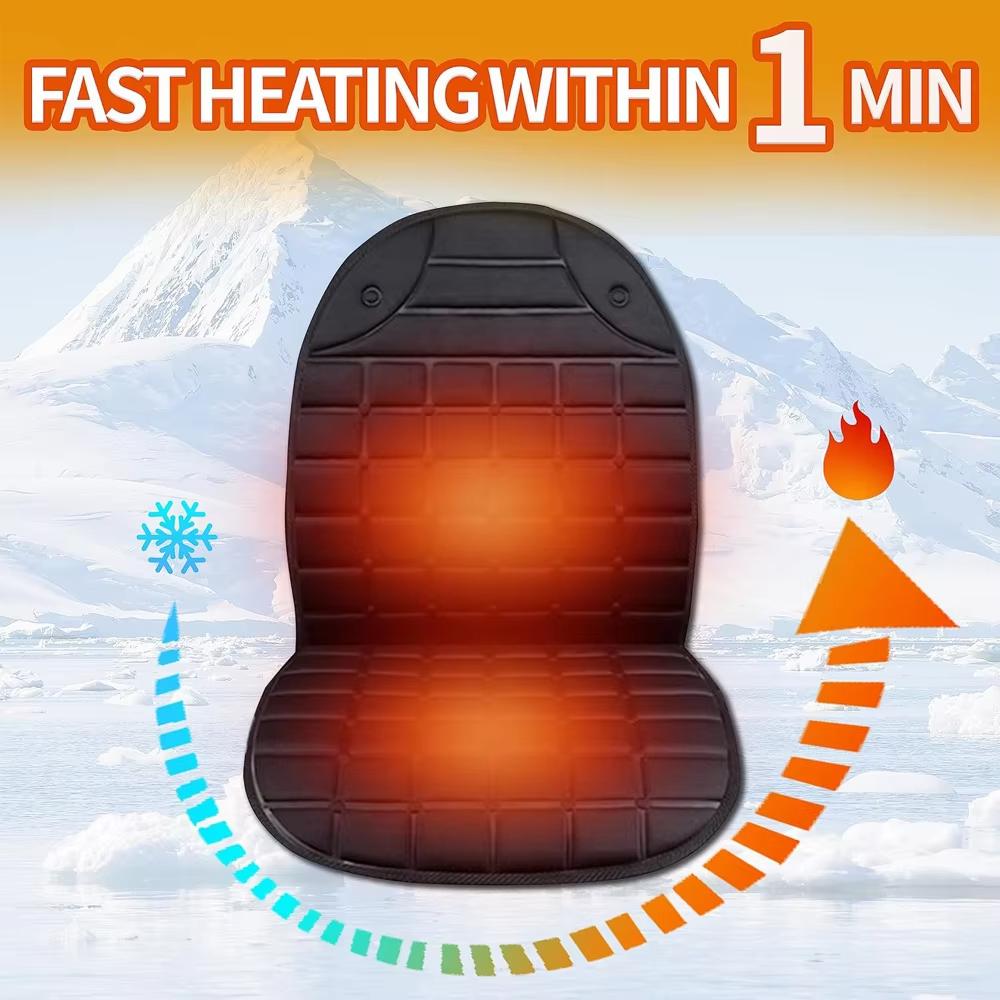 12V Electric Seat Heater Hot Keep Warm Winter Household Cushion Heated Car Seat Cushion Cover Universal Heating Seat Cushion