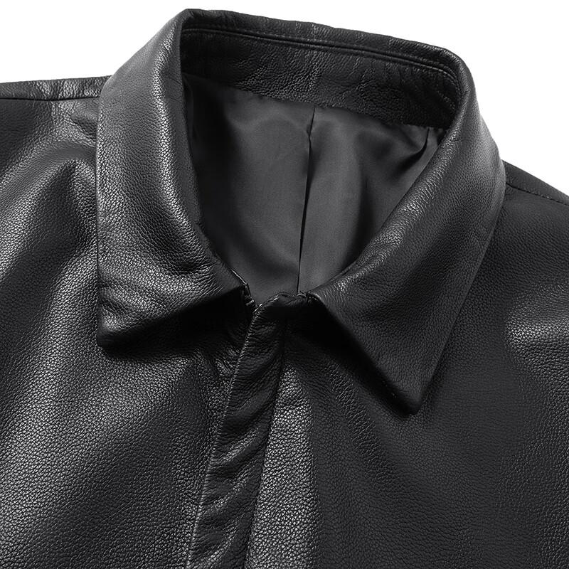 FAPAI Men's Genuine Cowhide Leather Jacket