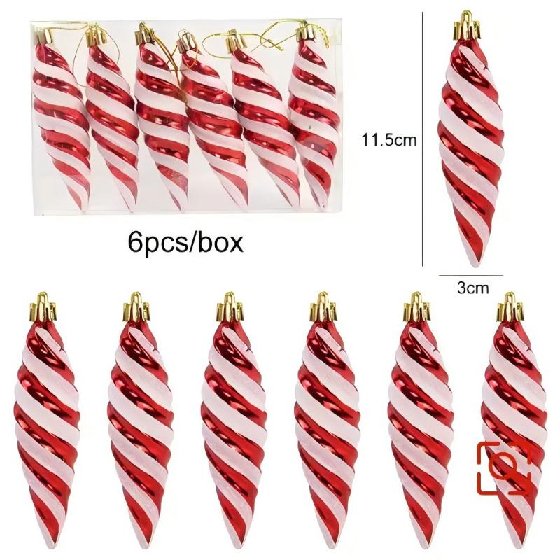 Christmas Candy Crutch Lollipop Party Decoration Christmas Ball Hanging Pendant Ornament Red White Candy Lollipop Cane Decors