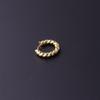 Gold-Plated Geometric Zircon Ear Cuff Earrings