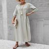 Ladies' New Spring And Summer Fashion Temperament Commuting Breathable And Comfortable Sexy Shirt Long Skirt Dress