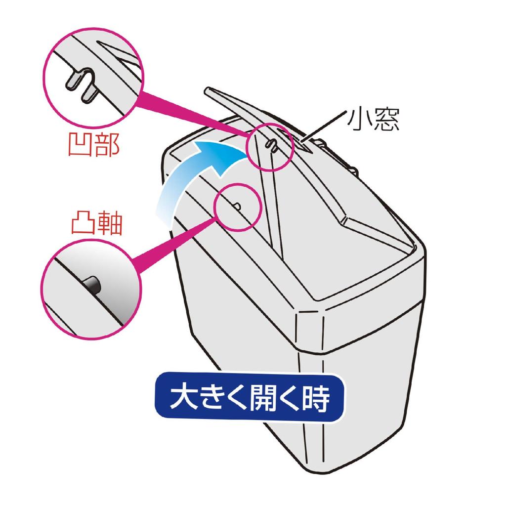 SEIWA Car Trash Slim Dustbin with W654 Can, Weight, Black,