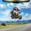 Acrylic Eyecatching Cartoon Car Hanging Decor For Creative Home And Backpack Decoration