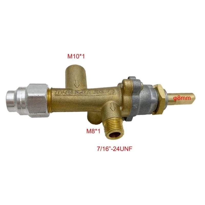 Brass Patio Heater Room Space Heater Main Control Valves for Low Pressure Gas Patio Burners Connection Easy To Use