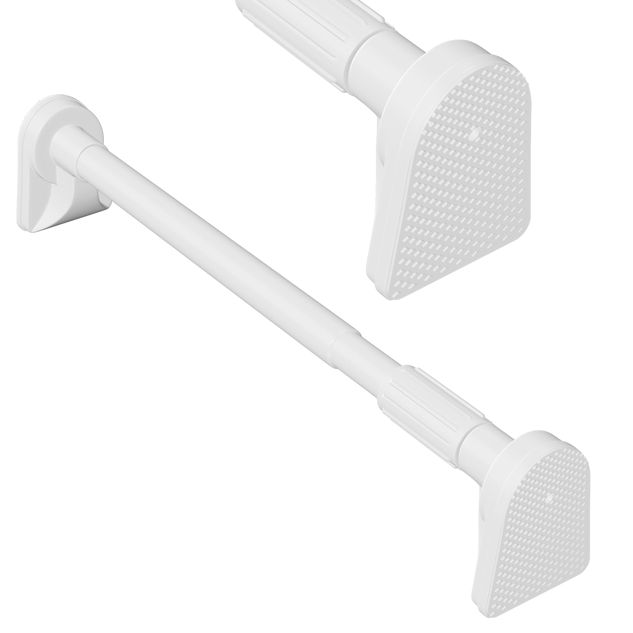 

TIUKIEY Strong Tension Rod 160cm Telescopic Rod Strong Load No Drilling Tension Rod Over 100CM White Load Capacity Fall Prevention Easy Adjustment