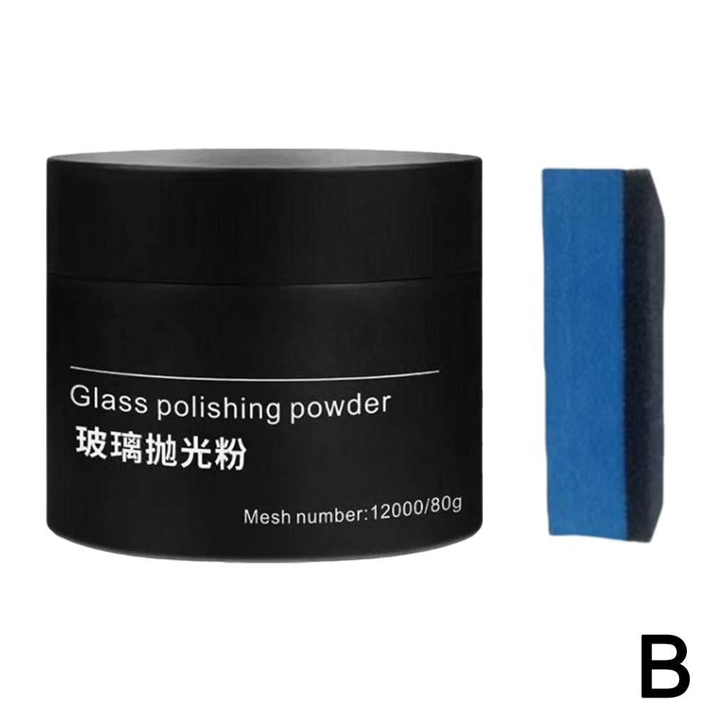 New 80g Glass Polish Cerium Oxide Powder Car Window Polishing Mirrors Powder Powder Glass Remove Composite Rare Repair Tool