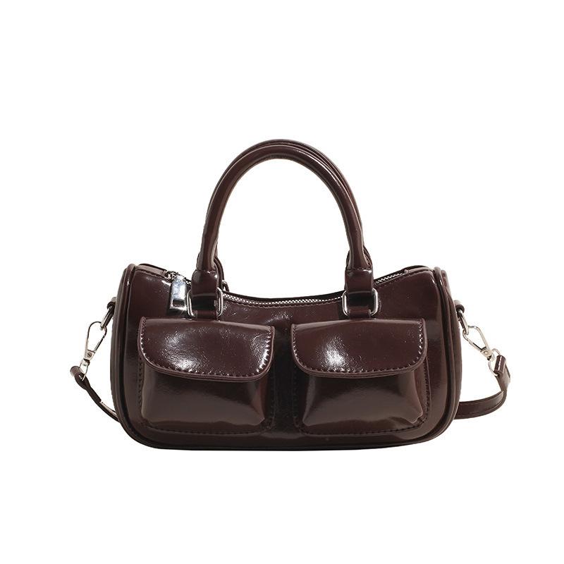 Niche Fashion Retro Portable Saddle Bag Women's 2025 Winter New Simple Casual Shoulder Bag High-end Women's Bag