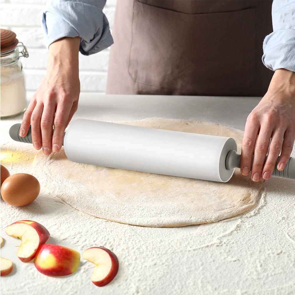 Wałek Silikonowy do Ciasta Ciastek Kuchenny Obrotowy Duży Nieprzywierający
