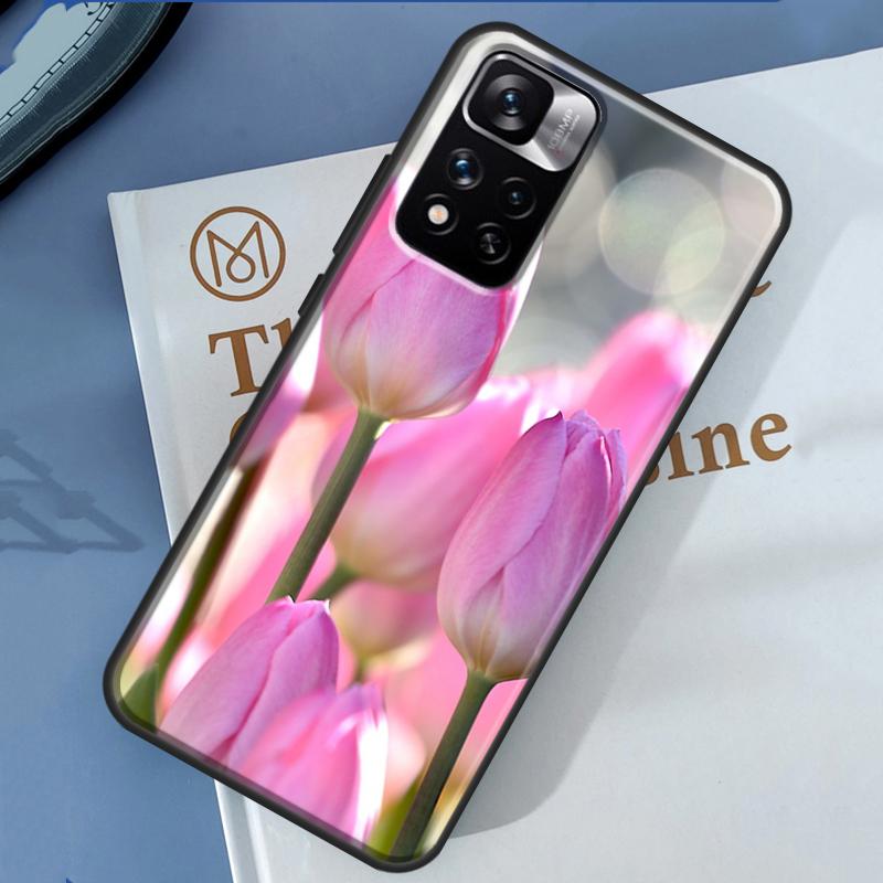 Tulips Flower Case For Xiaomi Redmi Note 14 13 11 9 10 12 Pro 9S 10S 11S 12S Redmi 10C 12C 13C 14C Cover