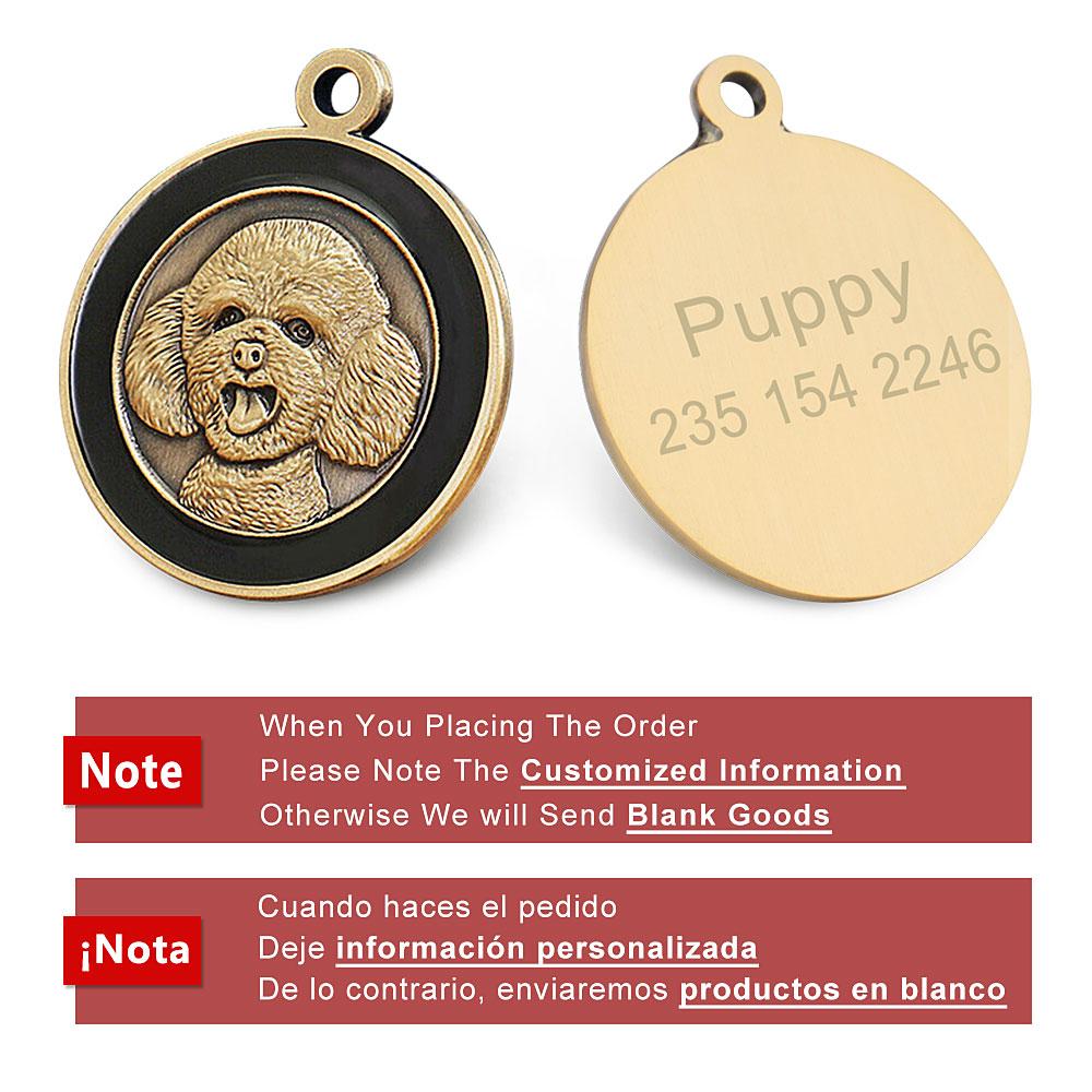 Benutzerdefinierte Hundemarke Personalisierte Hundemarke Golden Retriever Schild Retro Haustierhalsband Zubehör Name DIY Für Welpen Halsketten Anhänger
