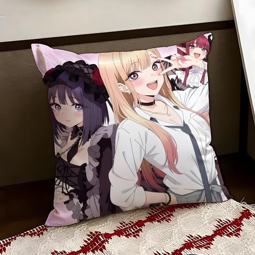 Anime DDressUp DDarling Cushion Cover Reversible Soft Durable Pillow Cover Home  Car MultiScene Use for Daily Comfort
