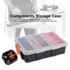 Two Layer Plastic Heavy Duty Components Storage Box Case Organizer Small Parts Tool Box