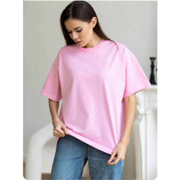 Summer Round Neck Solid Color T-shirts Fashionable Casual Pure Cotton Short Sleeved Women's T-shirt