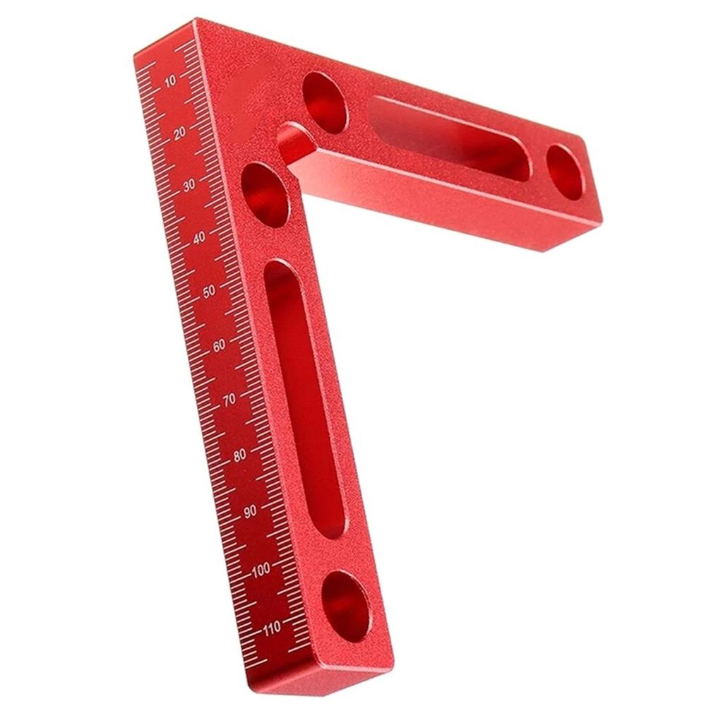 2pc 90 Degree Positioning Square Right Angle Clamp Aluminum L Block W/ Scale Woodworking Clamp Tool for Picture Drawer