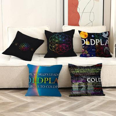 Classic Pop Rock Band C-Coldplay Cushion Cover Polyester Sofa Cushions Decorative Throw Pillows Home Decoration Pillowcover