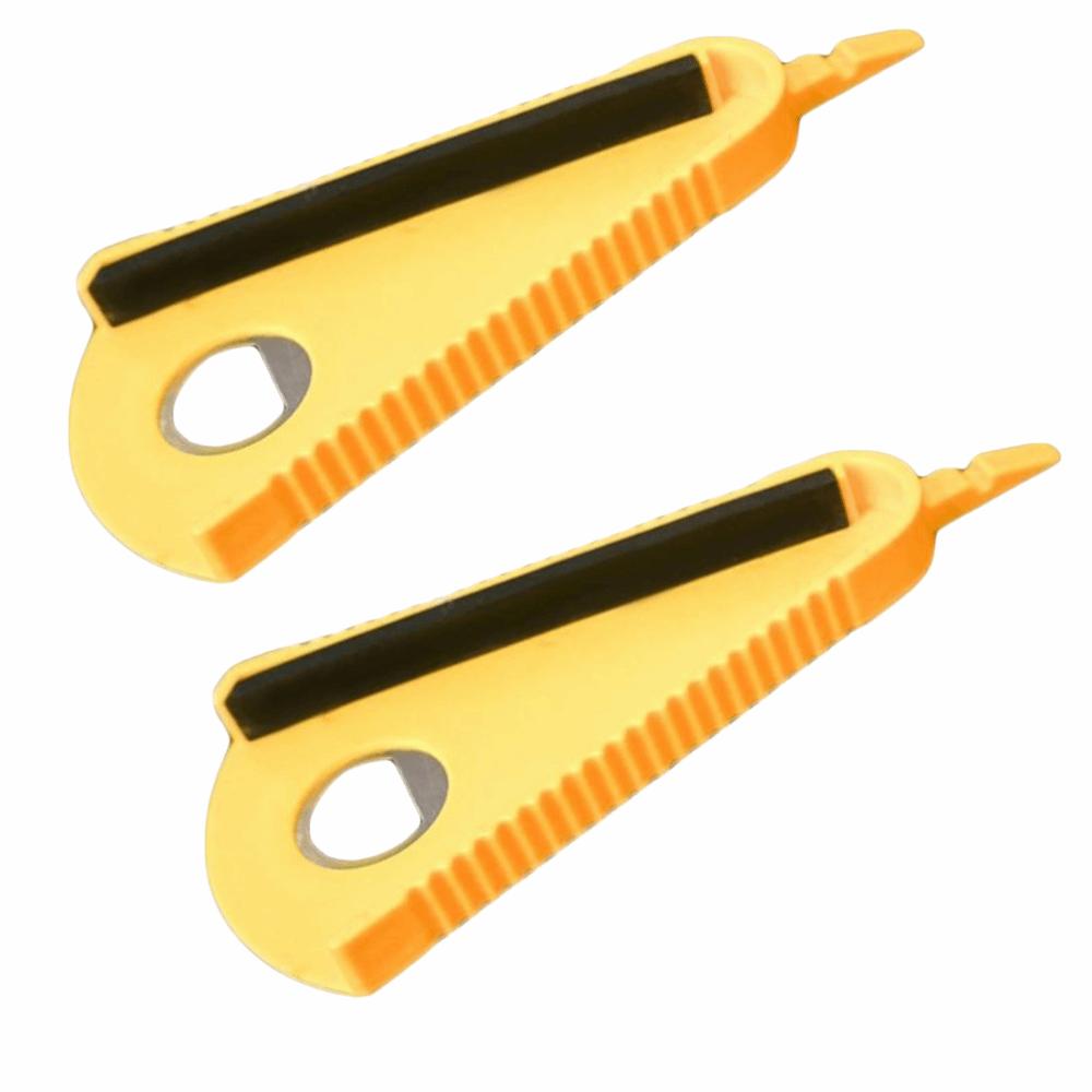 2pcs Portable Plastic Multi Function Bottle Opener Non-Slip Grip Easy to Store Bottle Can Opener Jar Opener Kitchen
