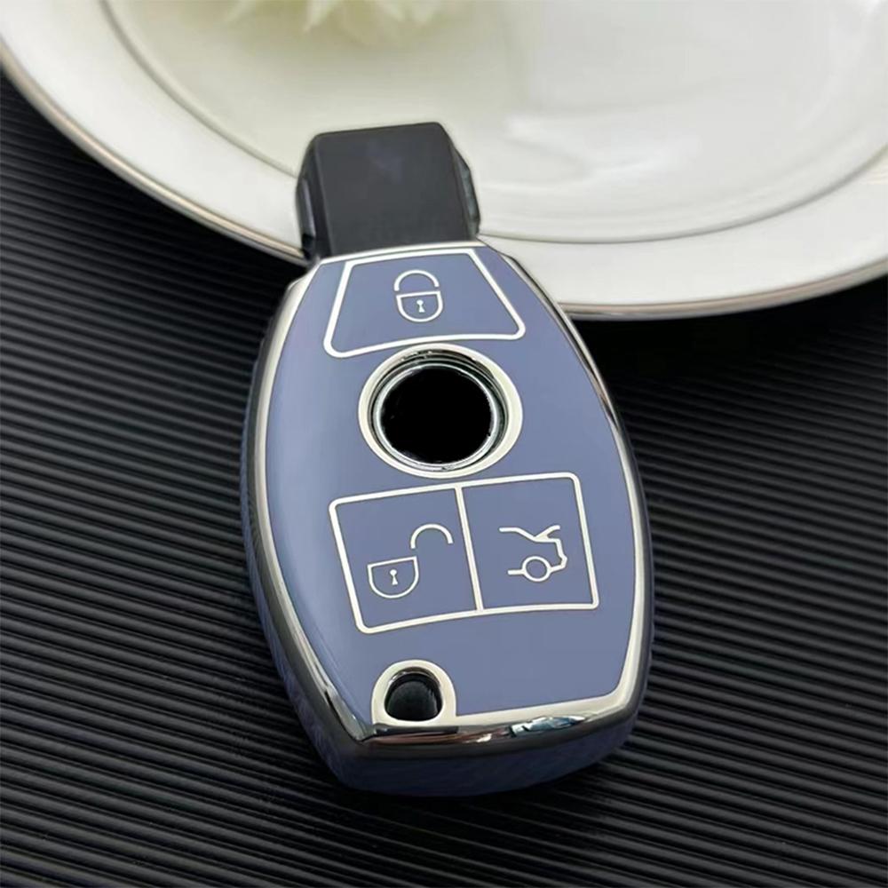 TPU Key Case Cover 2/3Button Shell Fob for Mercedes Benz W204 W463 W176 W251 W205 A200 A260 A C R G Class GLA CLA GLK GLC CLS MGB8