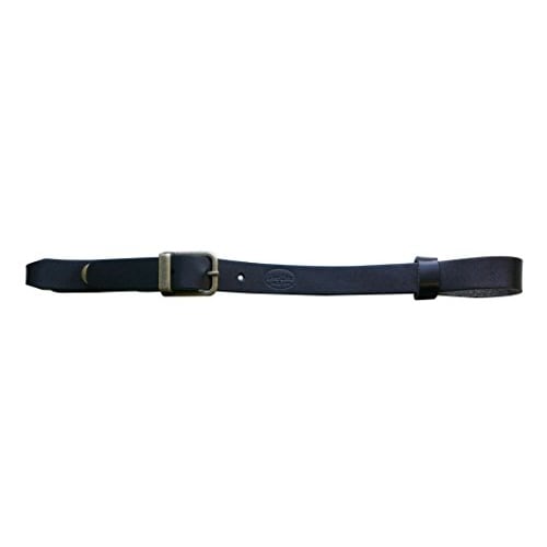 Live Line Acoustic Guitar Strap Connector with Genuine Leather Strap Buttons, Black (LGSC14 BLK)