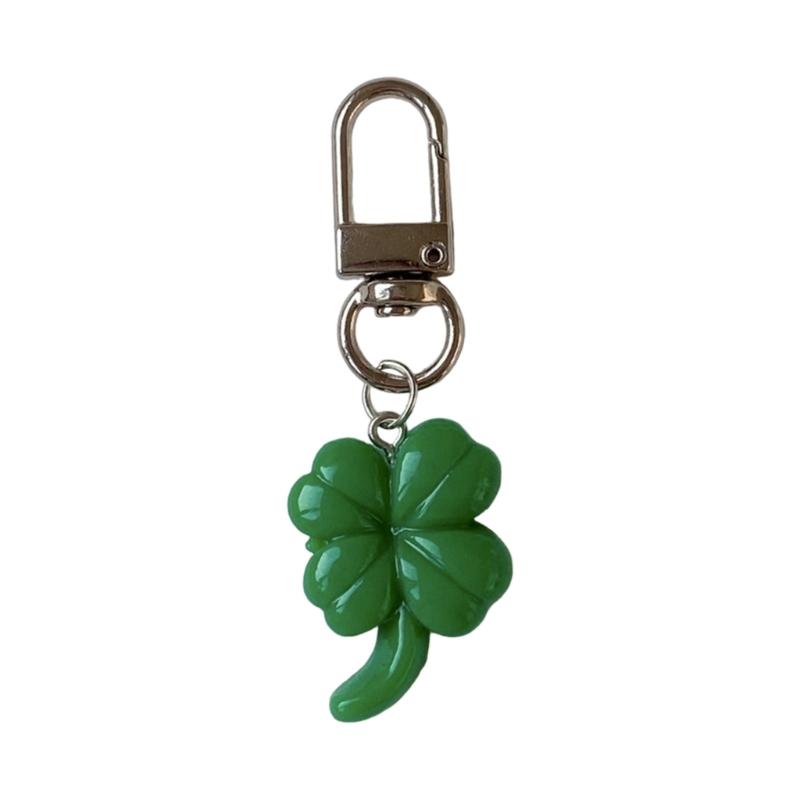Grünes vierblättriges Kleeblatt Handy-Anhänger-Riemen Auto-Schlüsselanhänger Anhänger Mode-Taschen-Dekoration Lanyard Geldbörsen-Zubehör