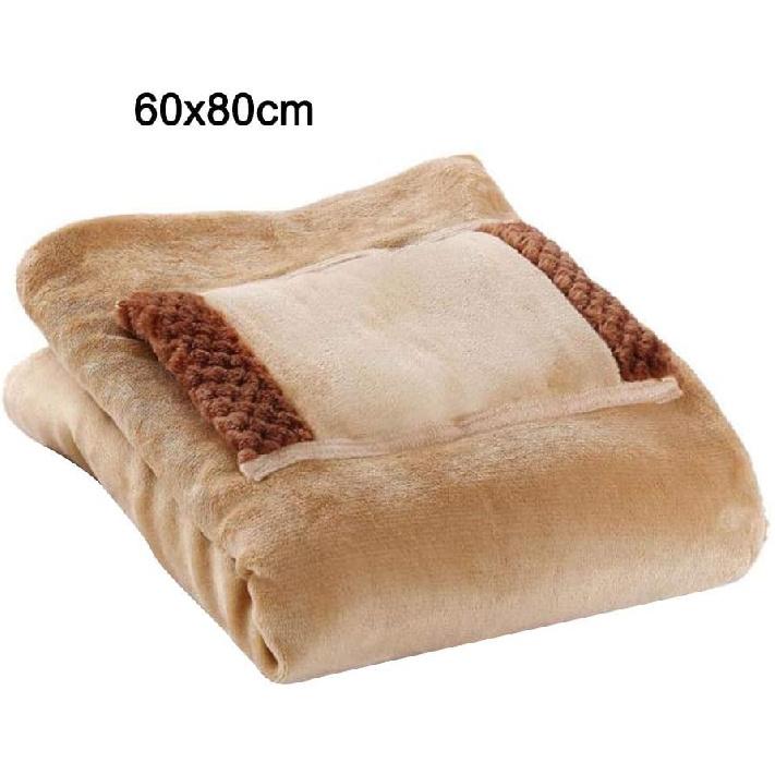 Heated Shawl USB Electric Throw 24x32Inch Flannel Fast Heating Blanket Lap Pad Warm Knee Foot Home Office Use Machine Washable, Khaki