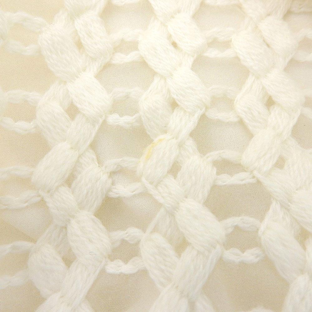 Lanvin Beautiful Wool Embroidered Cardigan for Women, Off-white, Size 38, 2405840 Tops 38 Off whiteUsed