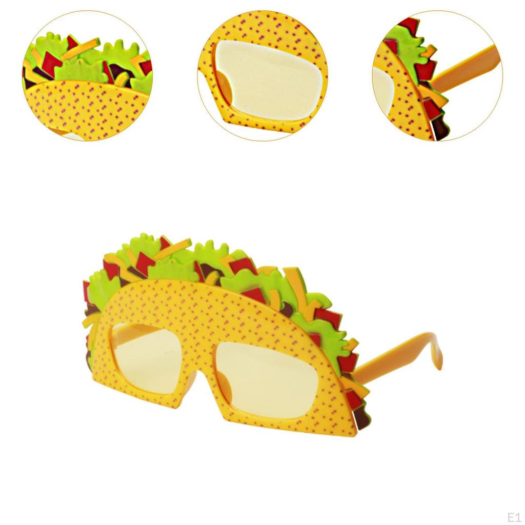 Okulary imprezowe Dekoracja Fiesta Rekwizyty do fotobudki Nowość Zabawne okulary Taco Meksykańskie okulary