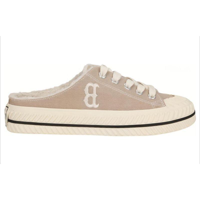 MLB Playball Mule Slip Resistant, Abrasion Resistant, Thermal Low Top Canvas Shoes Unisex Brown Sneakers 32SHSZ011-43B
