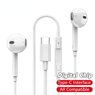 Type C Wired Earphones For iPhone 15 Pro Max In-Ear Headphone With Mic For Sumsung Onepuls Xiaomi Redmi Huawei USB C Music Earpbuds