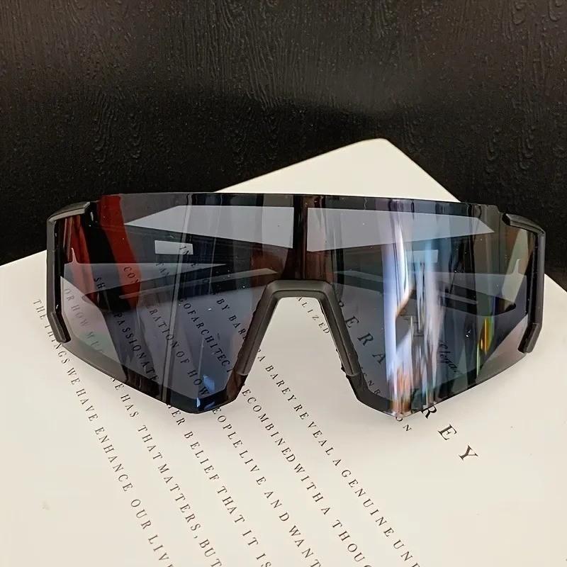 4pcs Oversized Wrap Frame Fashion Glasses Y2K Fashion Glasses Unisex Eyewear for Music Festivals Casual