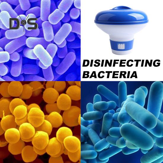 Pool Cleansing Tablets 100g Chlorinating Tablets with Floating Chlorine Dispenser Pool Cleansing Chlorine Tablets for All Swimming Pools