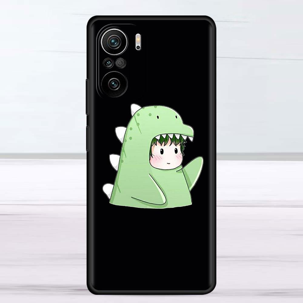 Case For Xiaomi Redmi Note 11 9S 10 9 8 7 9A 9C 9i K40 8T 10C 9T K50 Silicone Phone Shell Dinosaur Cartoon
