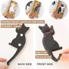 6 Pack Cat Refrigerator Magnet Cute Fridge Magnets Hanging Hook 2 in 1 for Whiteboard Kitchen Office Photo Memo Room Decoration