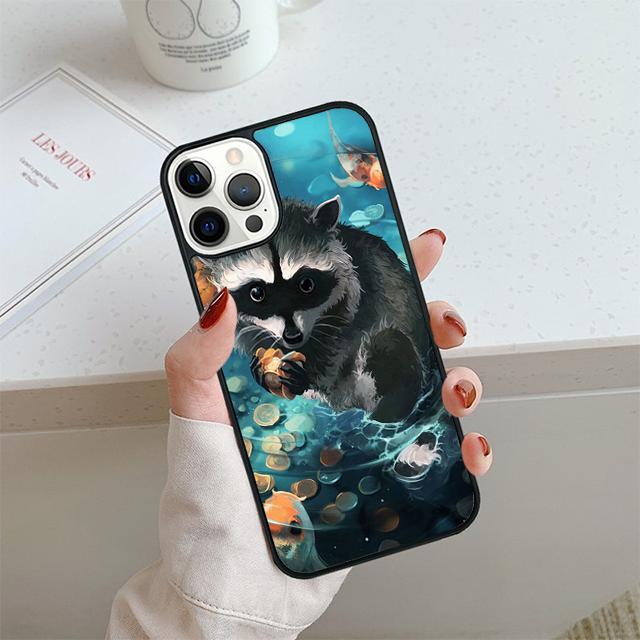 Raccoon Unique Design Phone Case For iPhone 17 Air 13 12 14 15 16  Cover For Apple 14 15 16 Pro Max Plus Coque