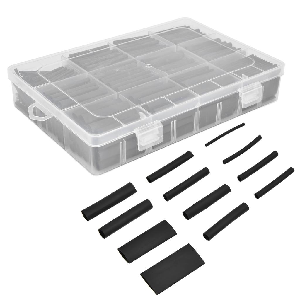 650Pcs Heat Shrink Tubing Boxed Insulated Sheathed Flame Retardant Electronic DIY Kit