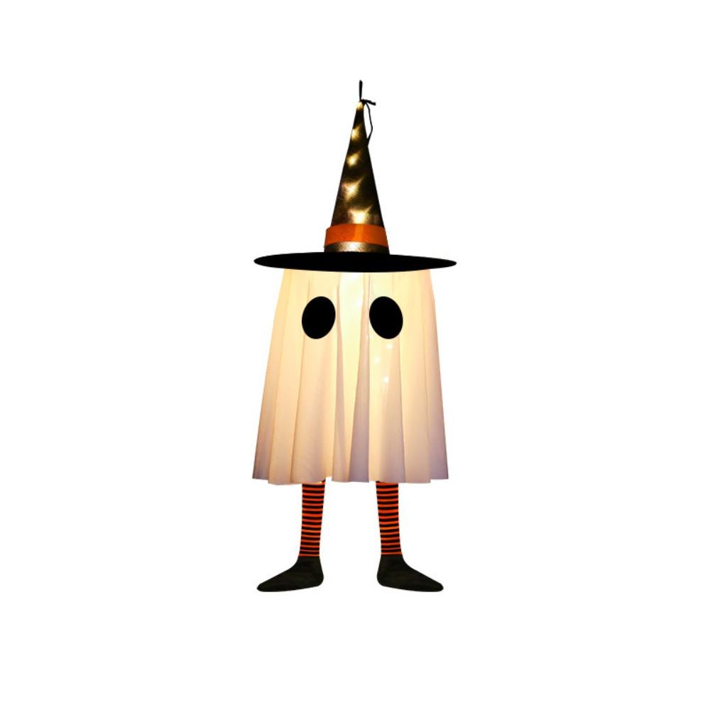Floating Halloween Hanging Ghost Flashing Halloween Hanging Ornament  Outdoor
